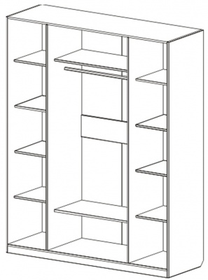 Шкаф 4-х дверный Николь